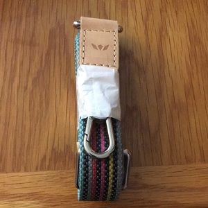 Consuela Grey Slim Webbing Crossbody Strap